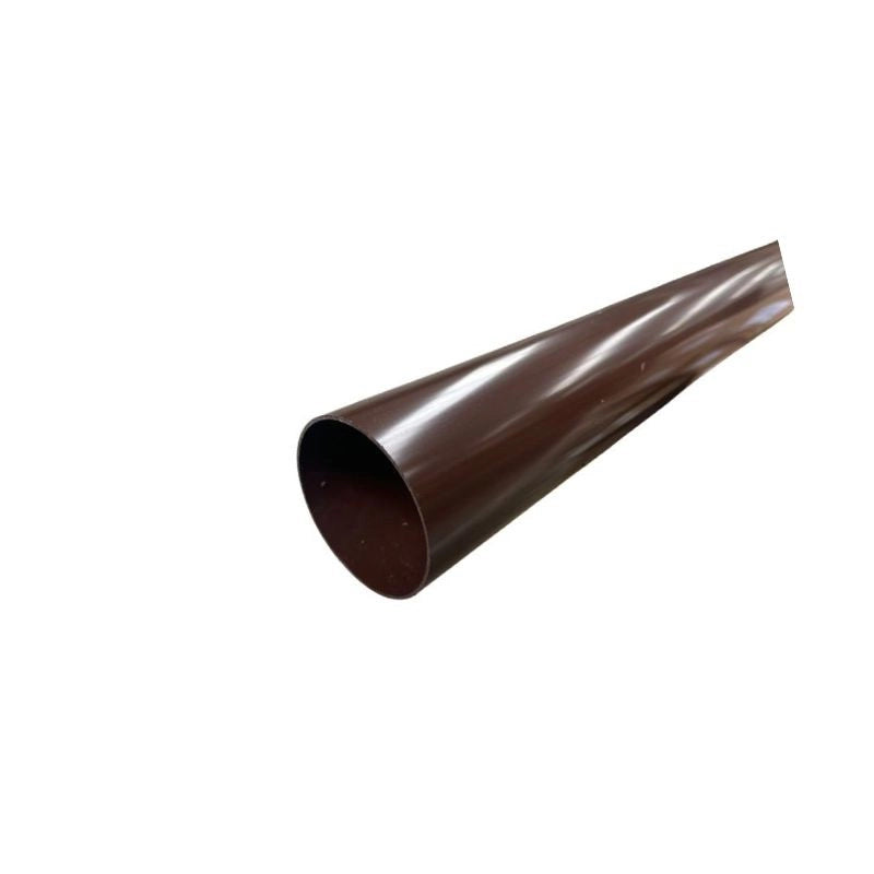 Tubo Pluviale "PLUVIA" in polimglass marrone con Manicotto : Diametro - 80, Metri Lineari - 1 metro