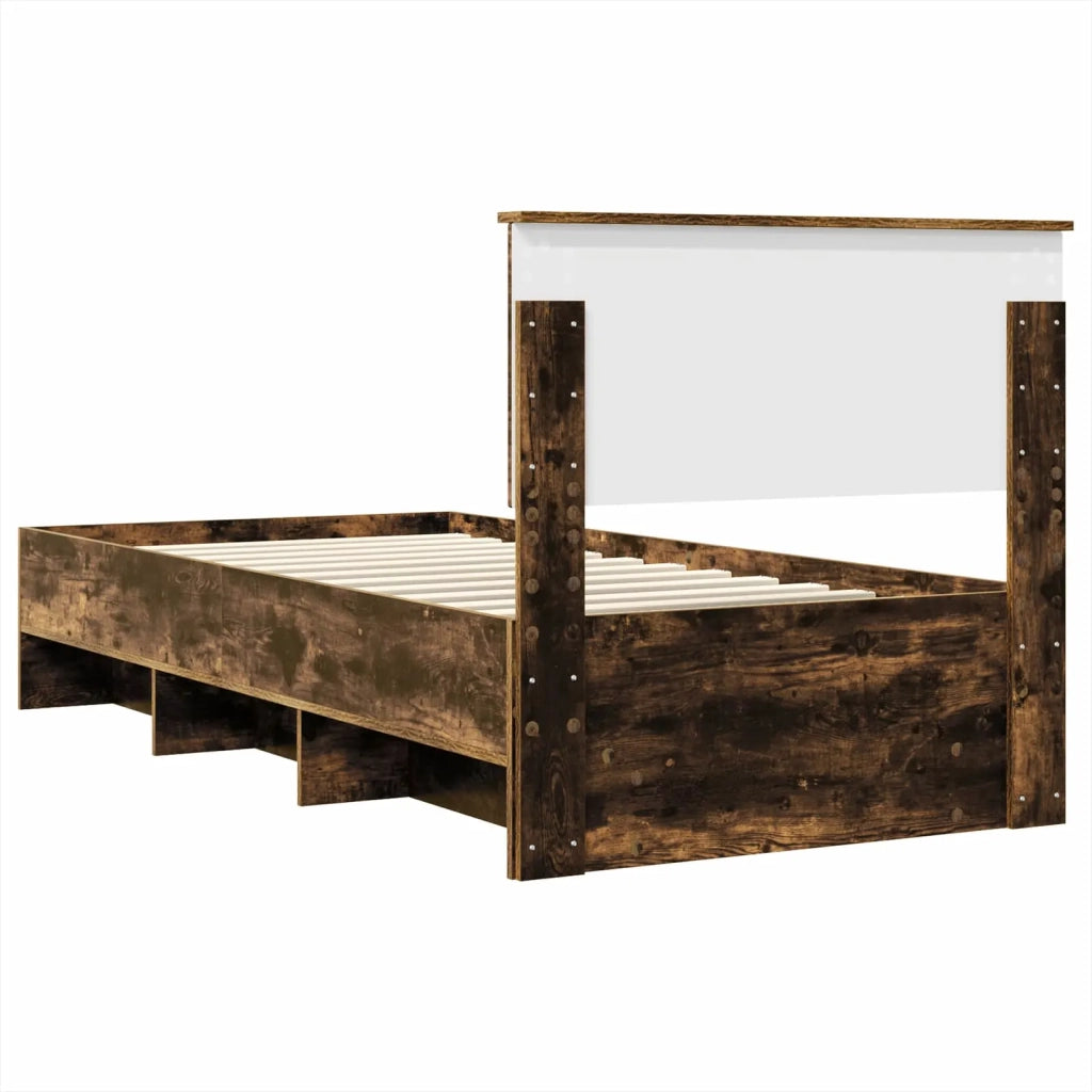Struttura del letto Rovere fumé 90 x 200 cm Legno multistrato 3408897