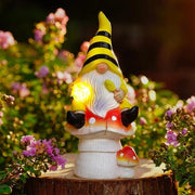 Fioriera solare con filo di luce - Decorazione divertente per il giardino esterno
