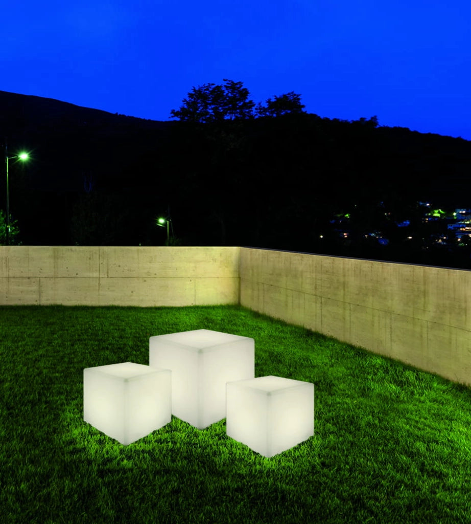 Lampada da esterno Nowodvorski Cumulus Cube L bianca