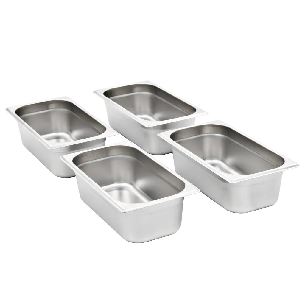 Contenitori Gastronorm 8 pz GN 1/3 100 mm in Acciaio Inox cod mxl 78585
