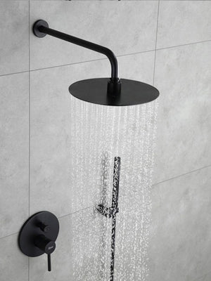 Set Doccia Da Incasso Rea Lungo Black + Box