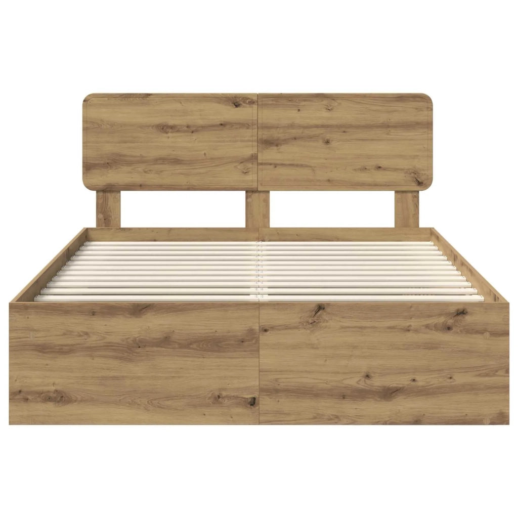 Struttura del letto Rovere Artigianale 140 x 190 cm
