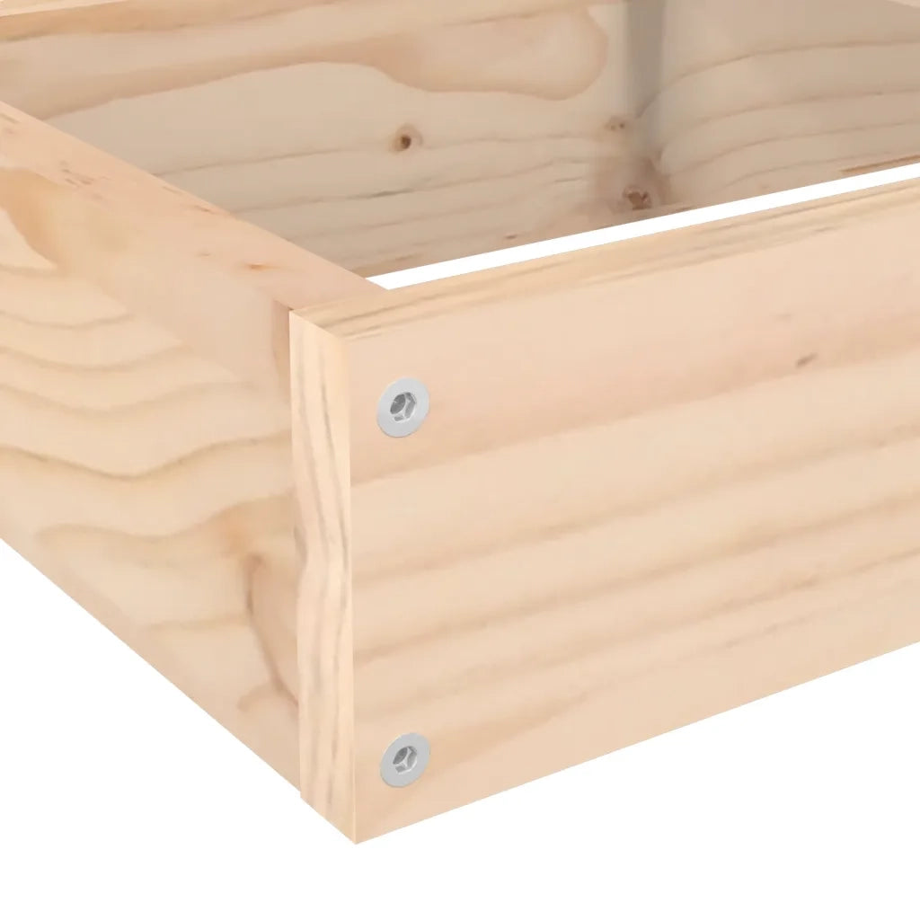 Fioriera da giardino a 4 ripiani-Vaso da Esterno 106x104,5x36 cm in legno massello di pino