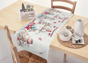 Tovaglia Pasqua Centrino Runner Tavola Fantasia Bunny Easter Made Italy - 40x180 - Bunny Easter