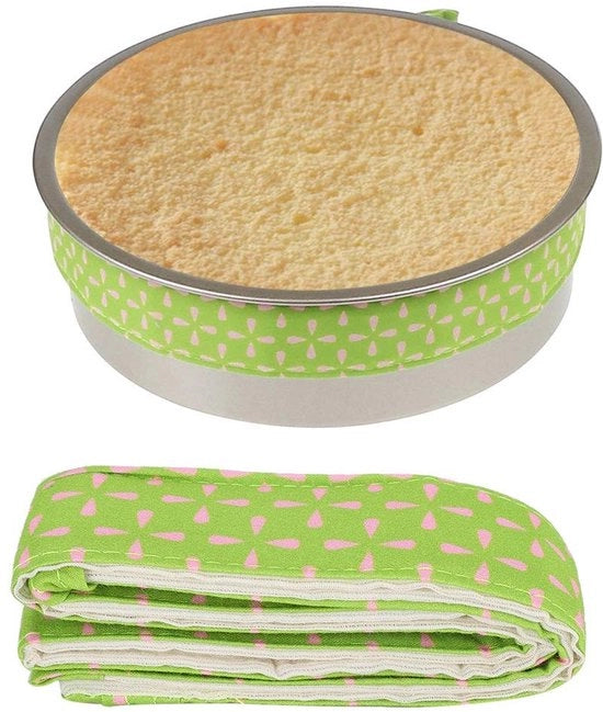 Striscia per torte adattabile - Protezione per le teglie da forno - Asciugamano assorbente - Tortine cotte uniformemente - 80 x 3,7 cm - Materiale di alta qualità - Striscia per forno
