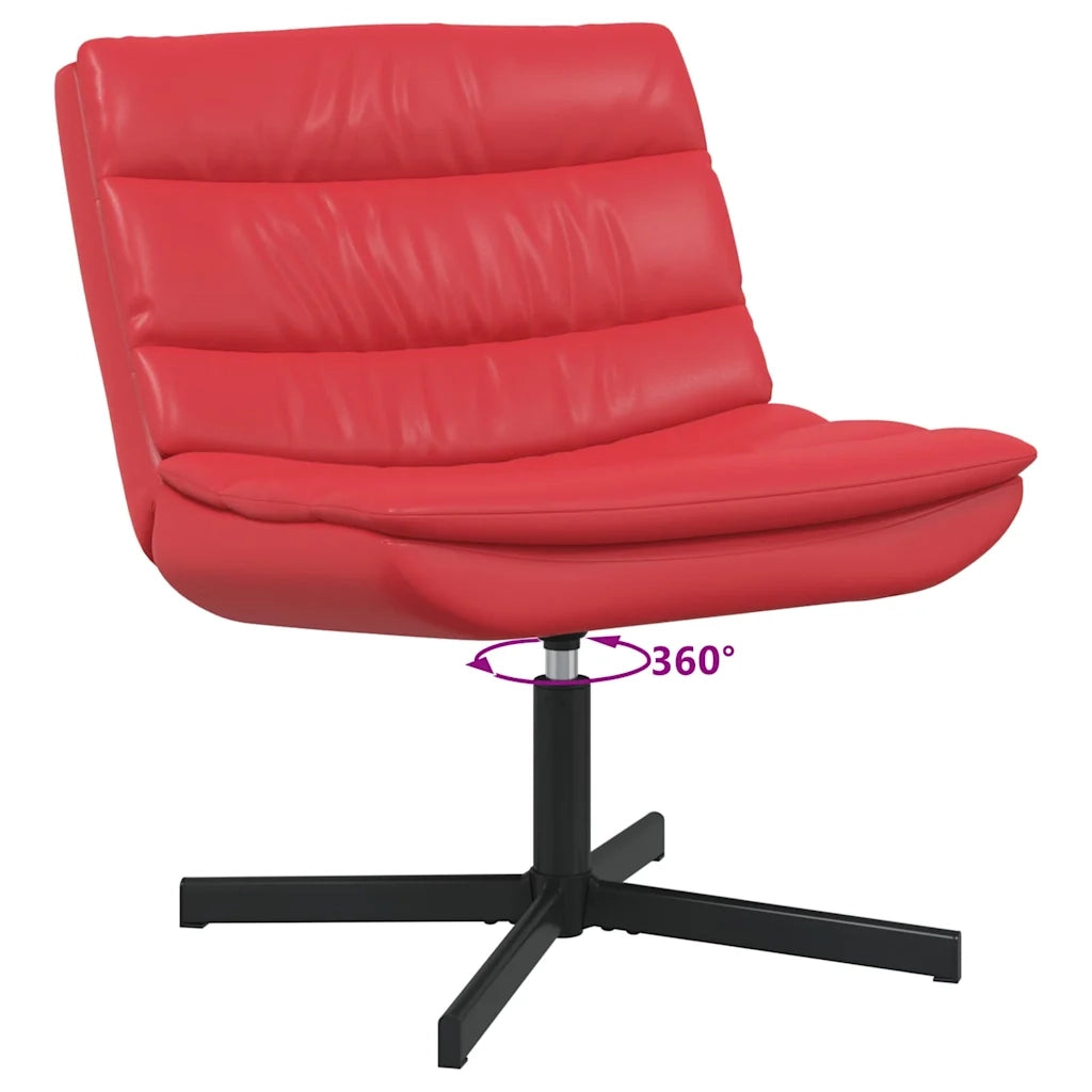 Sedia girevole Rosso 63 x 75 x 76 cm PU 42007343