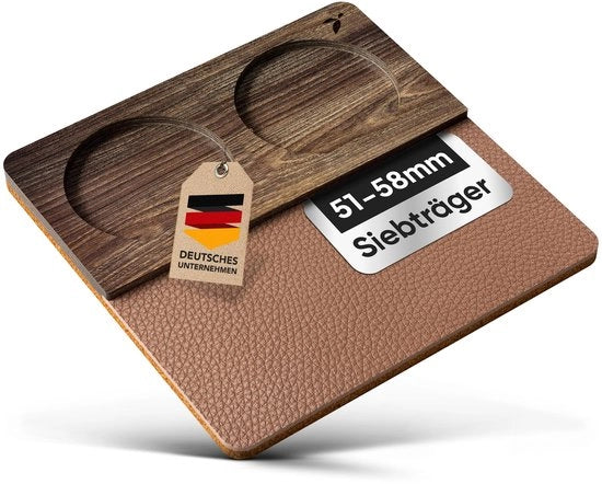 Stazione per Temperare Caffè a 58mm, 54mm, 51mm - Stazione per Temperare Portafiltro - Stazione per Temperare Caffè per Barista - Stazione per Espresso - Stazione per Temperatura - Stazione per Temperatura (in Pelle)