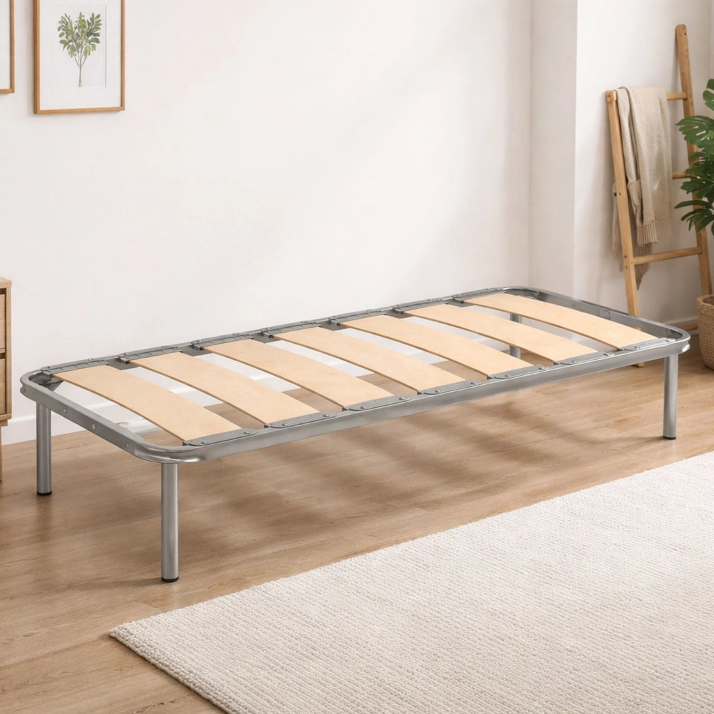 Rete letto singolo Arthurista, Rete ortopedica a doghe larghe, 100% Made in Italy, cm 80x190h 31