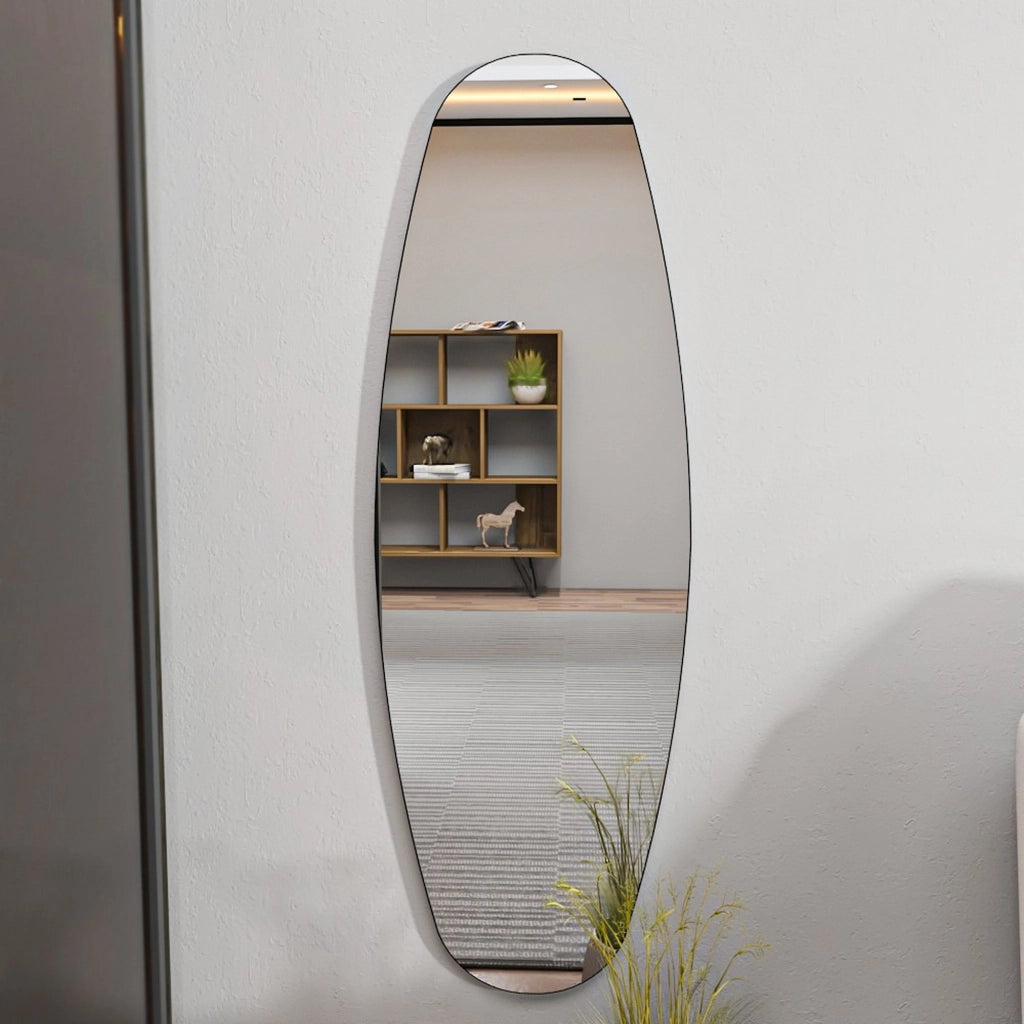 Pray, Specchio Forma Ovale, 40x120h cm Trasparente