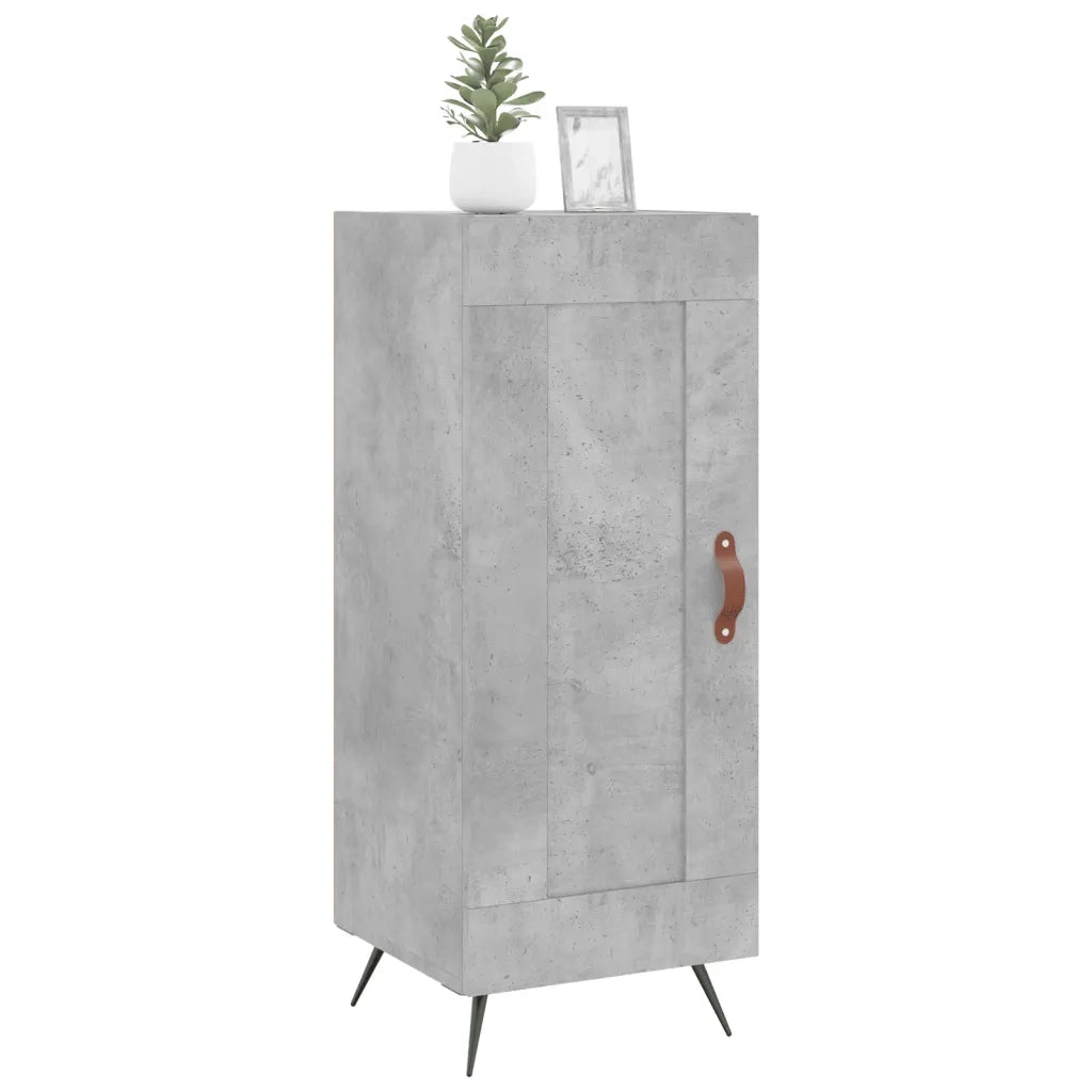 Credenza | Madia | Buffet da pranzo | Armadio da pranzo Grigio Cemento 34,5x34x90 cm in Legno Multistrato