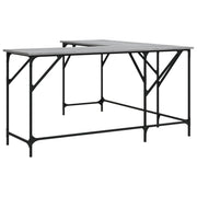 Scrivania Sonoma postazione computer mobile per computer scrivania da studio 149 x 149 x 75 cm legno ingegnerizzato grigio 02_0023962