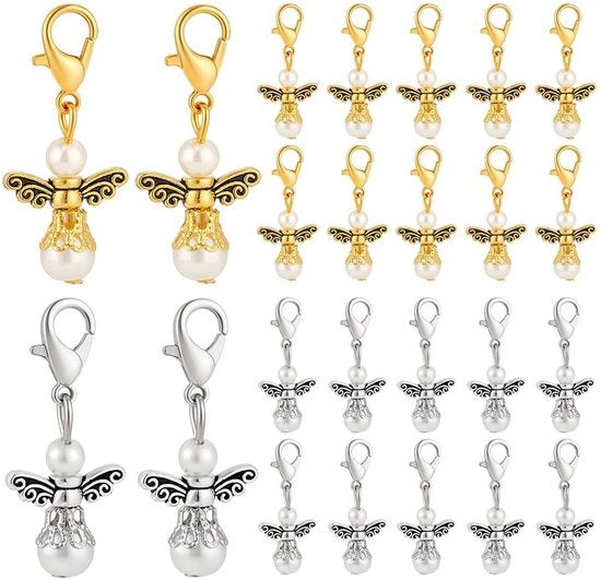 40 Pezzi di Hangers per Gioielli in Stile Tibetano in Due Colori