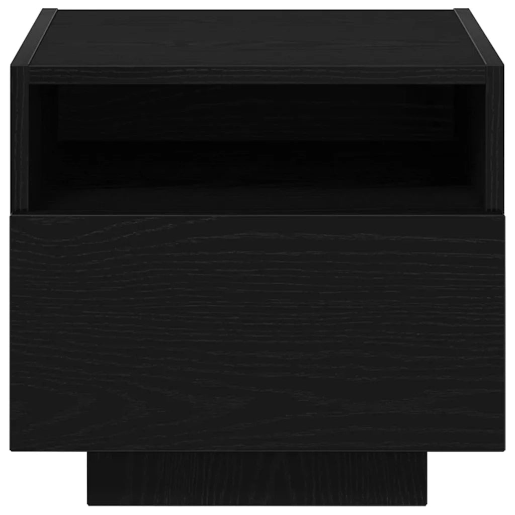 Armadio da Notte Rovere Nero 40 x 39 x 37 cm Legno multistrato 863070