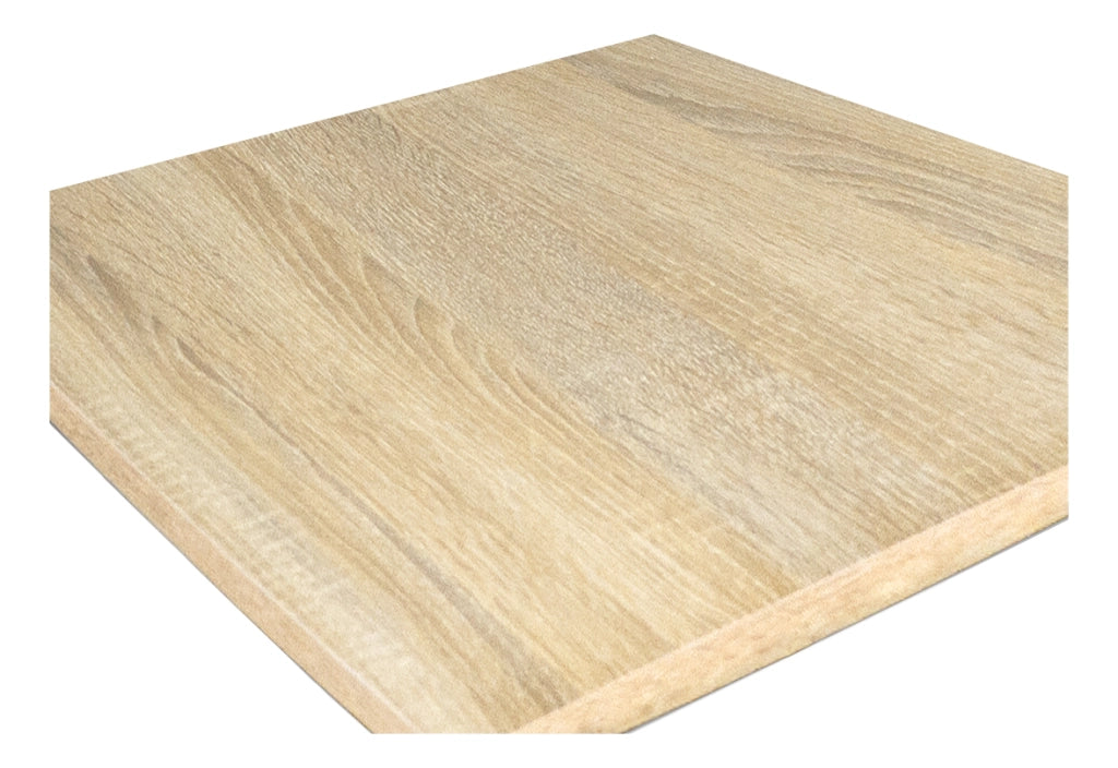 Tavolo da pranzo quadrato 70x70 con top in legno naturale mod. Clint - TQ10CLTN