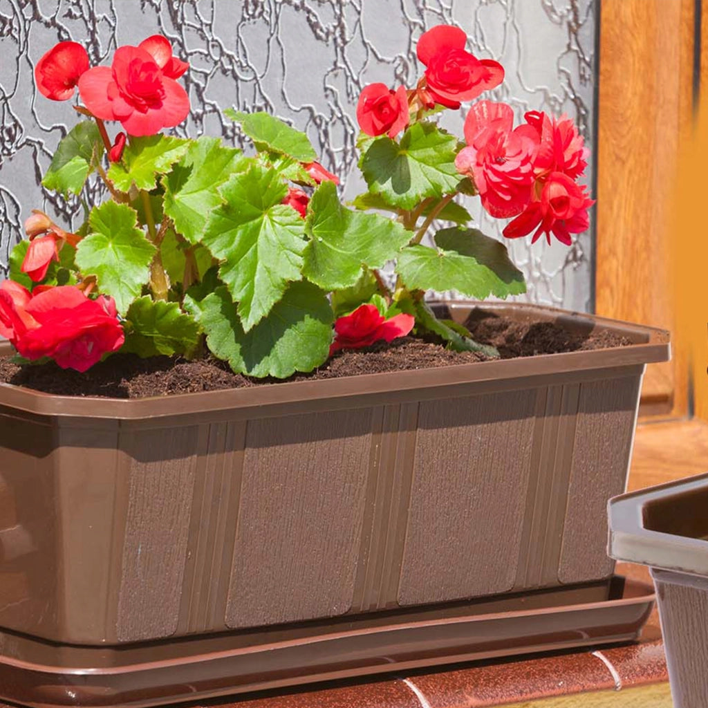 KADAX Supporto per vasi da fiori da balcone, 40 cm, 4 pezzi