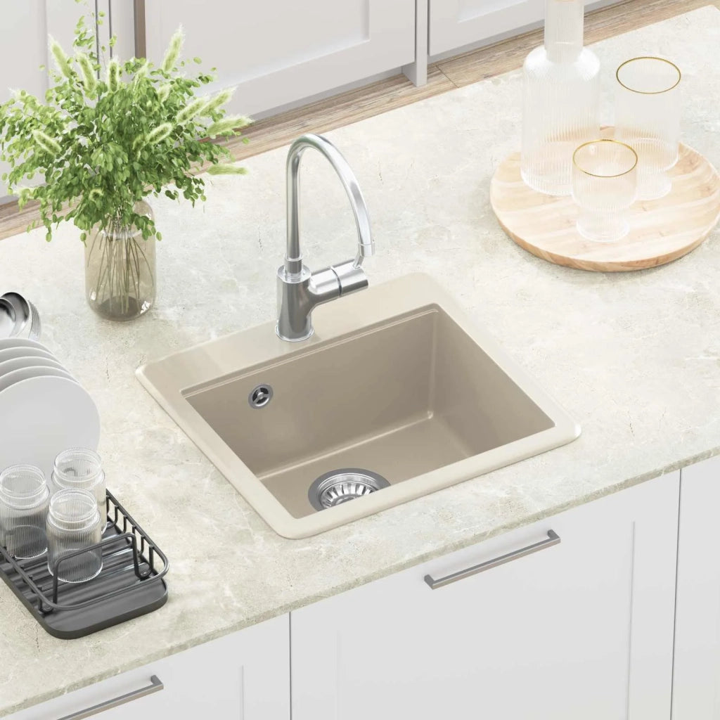 Lavello Beige 470 x 440 mm Granito CFW9576837