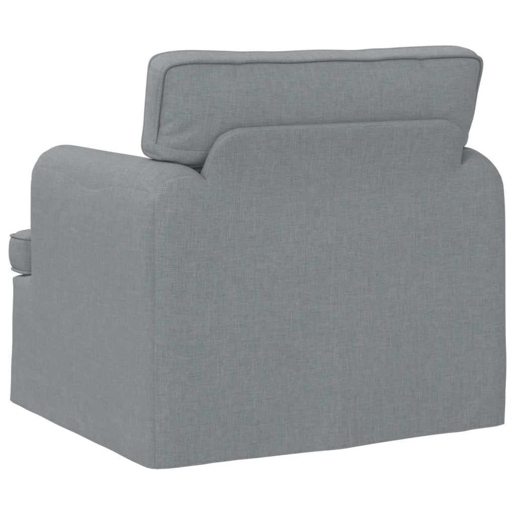Divano | Divano da soggiorno | Sofa Grigio chiaro 84 x 80 x 85 cm Tessuto