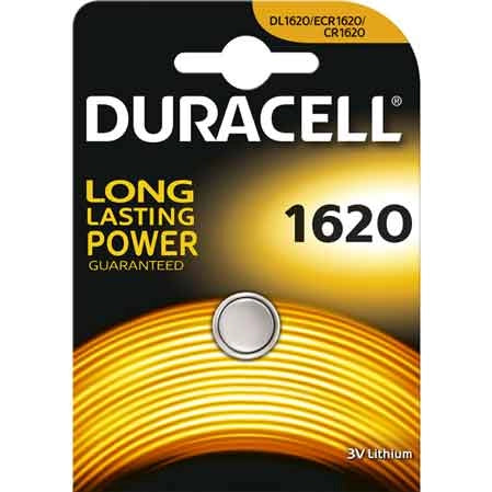 PILA A BOTTONE '1620' Blister 1 pezzo - 10 pezzi- DURACELL