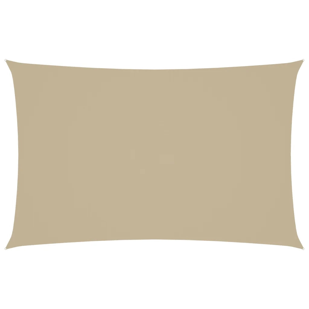 Parasole a Vela Oxford Rettangolare 2x5 m Beige 135149