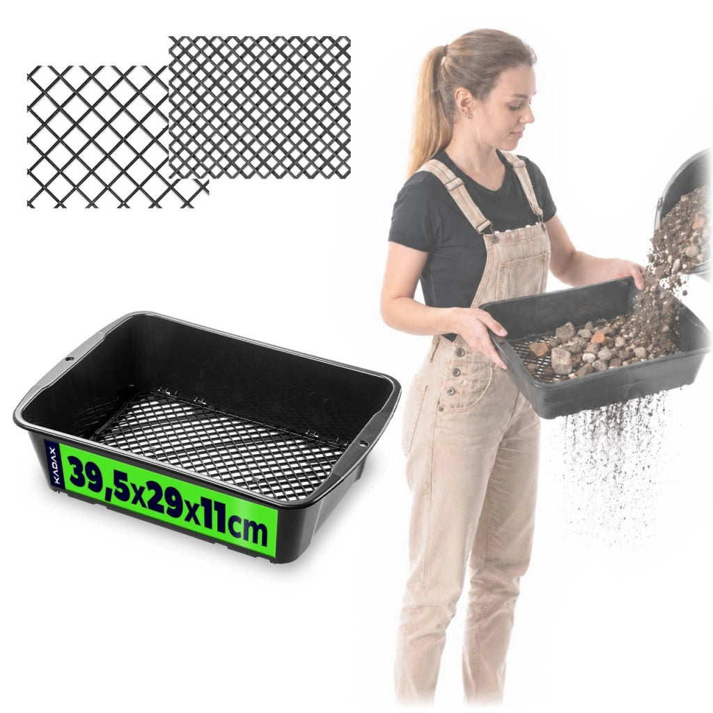 Setaccio da giardino KADAX regolabile da 40 cm per setacciare terra, compost e pietre