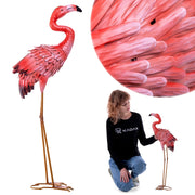 KADAX Stalowa figura ogrodowa flamingi QX24183A K1