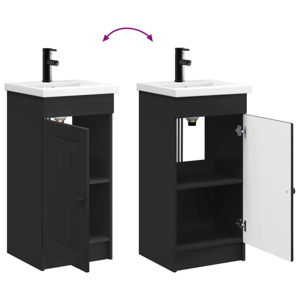 Mobile da bagno con lavabo Nero 42 x 40 x 84,5 cm 890025