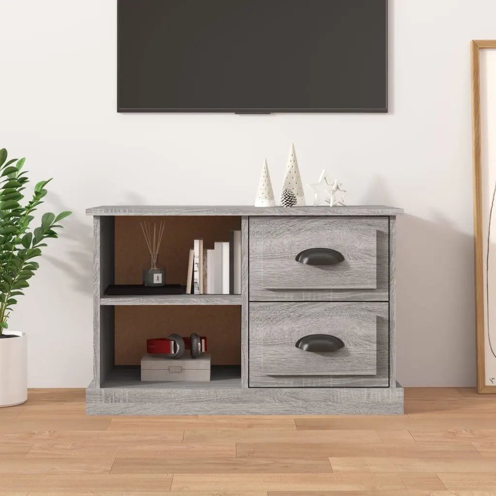Mobile TV-Credenza TV-Console TV Grigio Sonoma 73x35,5x47,5 cm in Legno Multistrato
