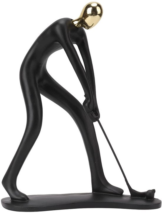 Statua di Golfista - Decorazione Moderna - Scultura Sportiva - Ideale per Casa e Ufficio - Design Unico