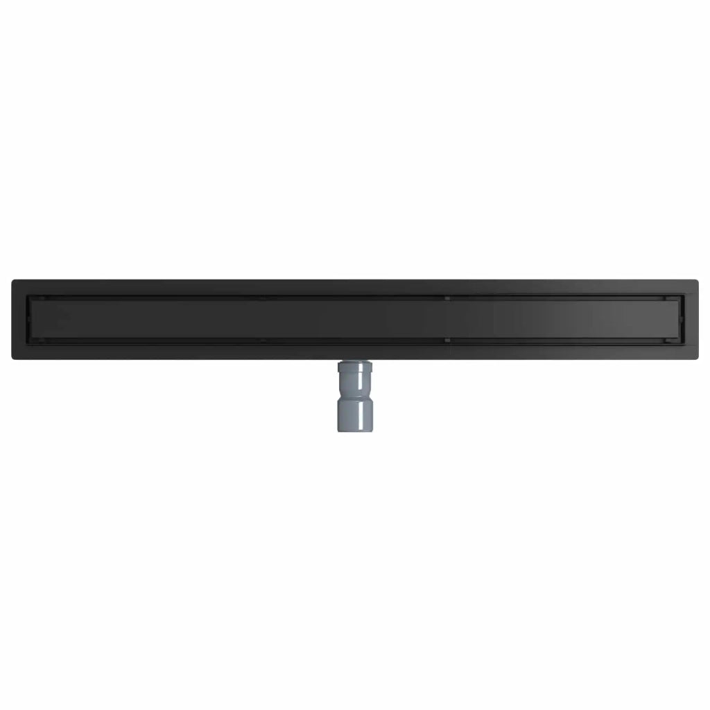 Scarico doccia 2-in-1 con sifone a 360° Nero 90 cm