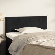 Testiera-Testata-Testiera Decorativa Nera 90x5x78/88 cm in Velluto 749588
