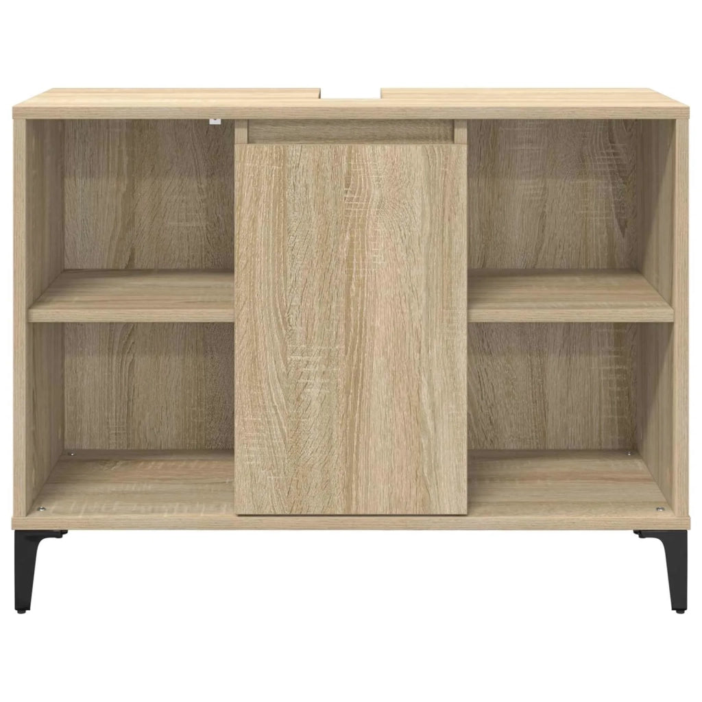 Armadio sottolavello con porta Rovere Sonoma 80 x 33 x 60 cm 881271