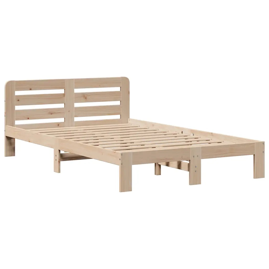 Letto Libreria senza Materasso 135x190 cm in Legno di Pino 3309986
