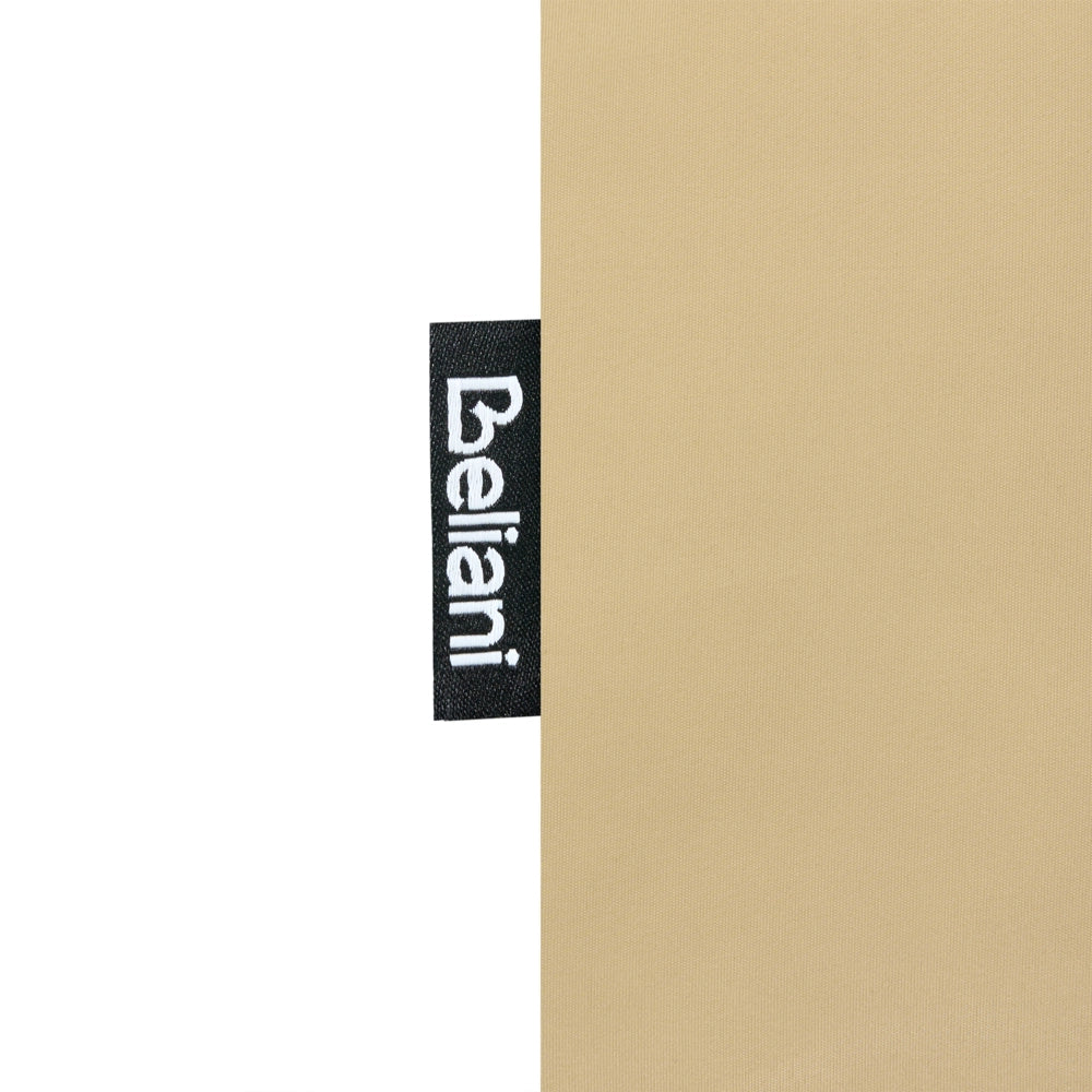 Set di 3 Cuscini Decorativi da Esterno Bianco e Beige in Poliestere per Giardino