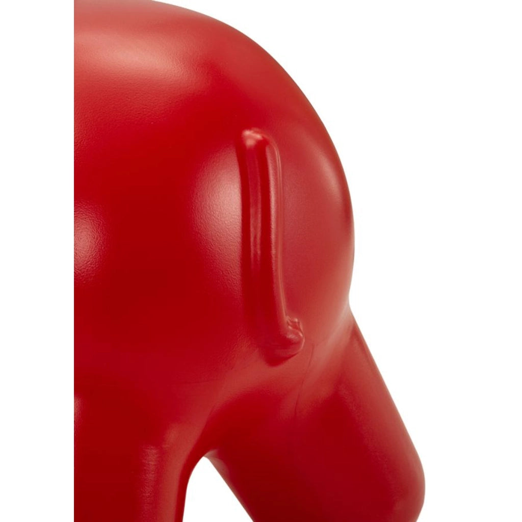 Sgabello Basso Elefante 2, Rosso, Plastica, 86x46x56 cm