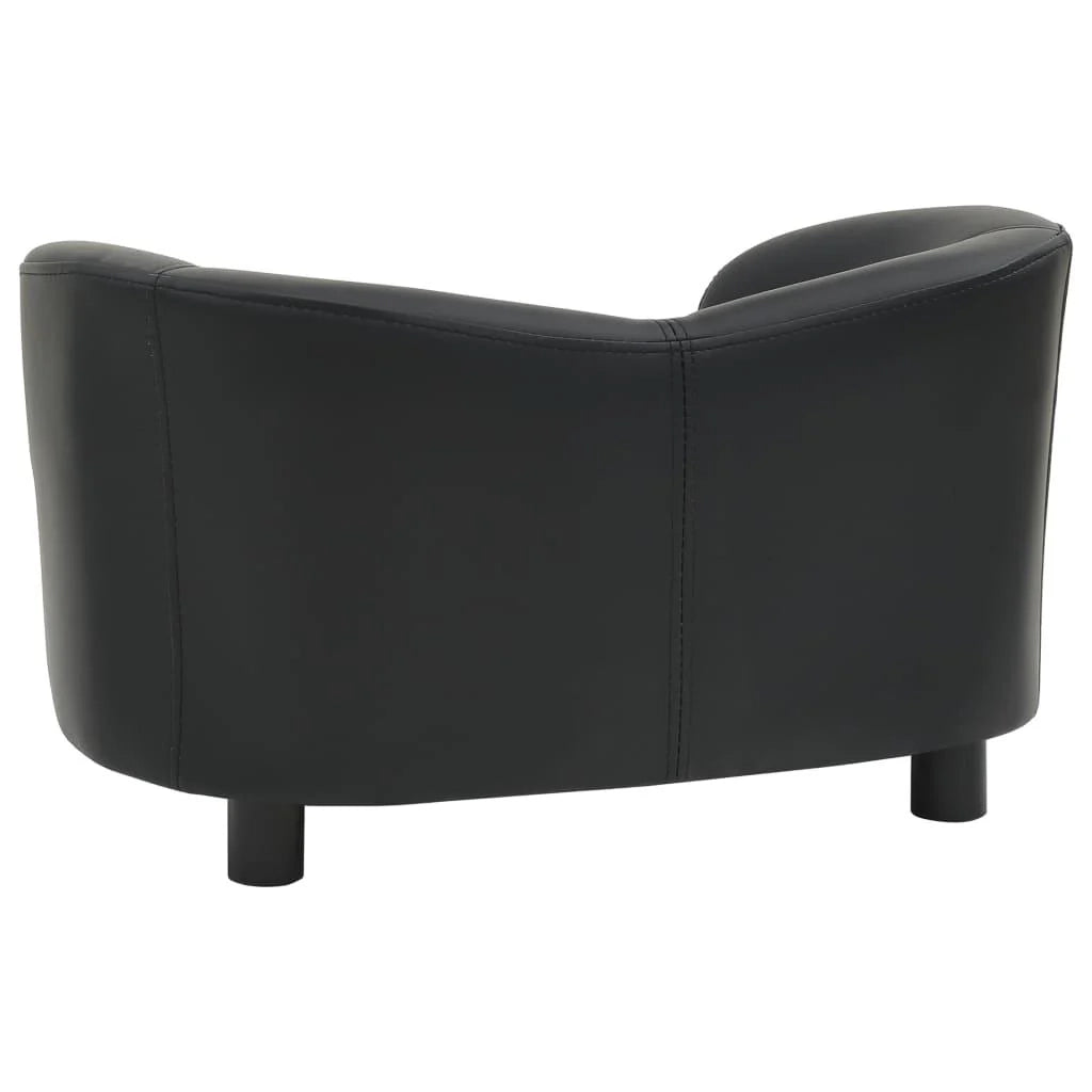 Divano per cani nero 67 cm sintetico nero 02_0000199