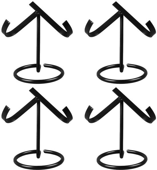 Supporto per Cristalli in Metallo - Base in Acciaio - Supporto per Minerali - 4 Pezzi - Stabile - per Edelstati e Minerali - Base in Ferro - Supporto per Cristalli