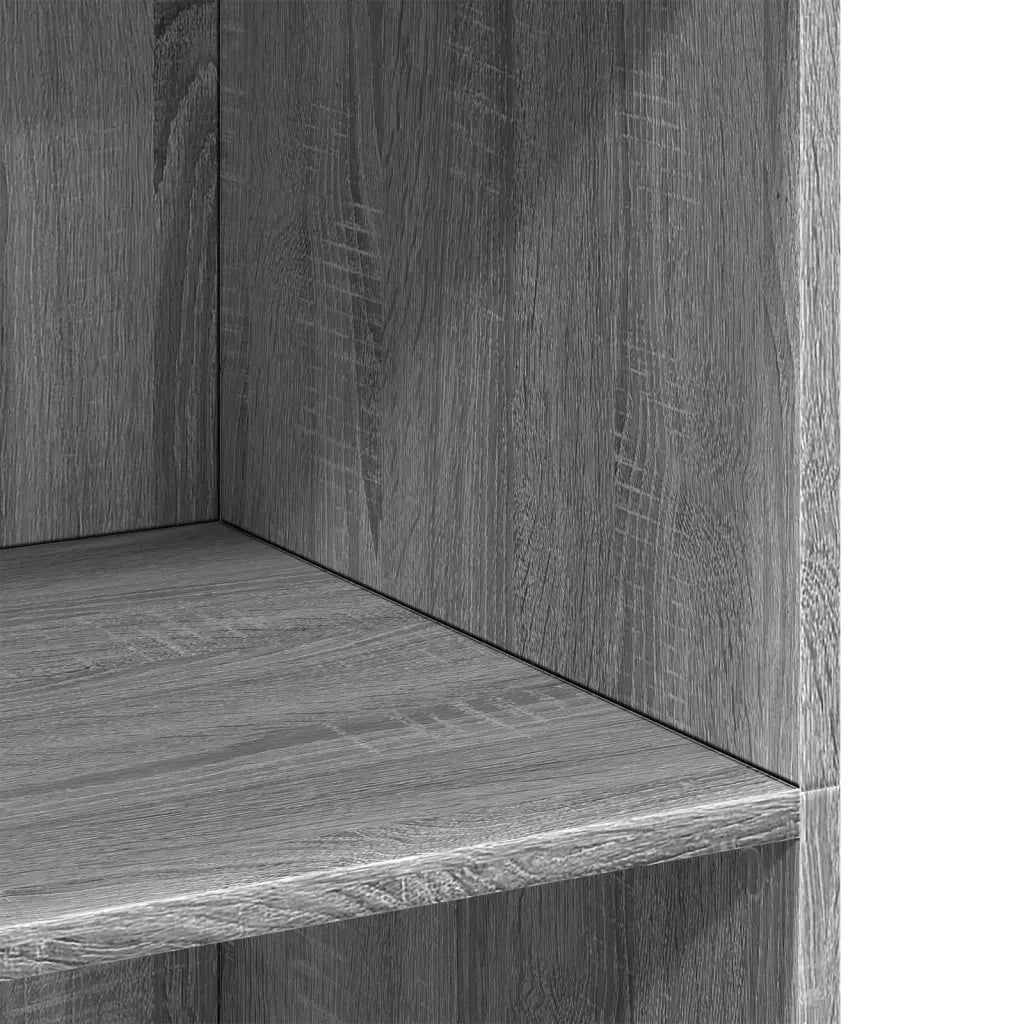 Credenza-Buffet-Armadio da cucina Grigio Sonoma 70x41x124 cm in Legno Multistrato
