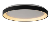 Plafoniera LED rotonda nera 38W luce calda VIDAL Lucide