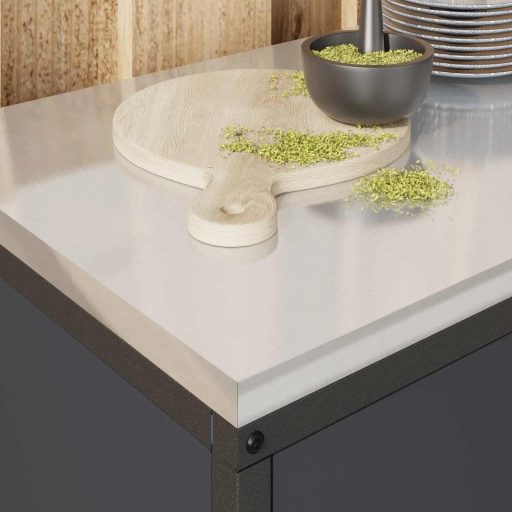Stoccaggio in cucina Antracite 90 x 50 x 53 cm Acciaio 874998