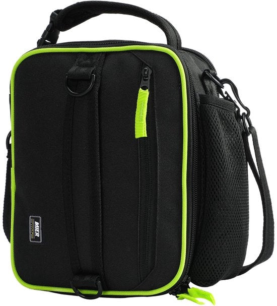 Borse a Isolamento per Picnic Portatili Opnebbili con Tessuto Oxford Impermeabile Mini Borse a Isolamento per Uomo per Lavoro/Picnic/Trasporti - Nero e Verde