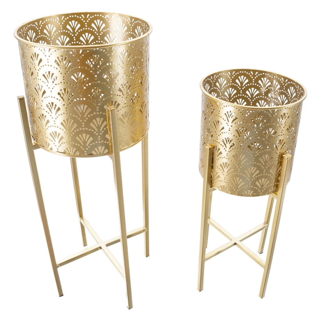 Isafjo, Vaso set 2 Vasi, Portavasi Rimovibili, oro
