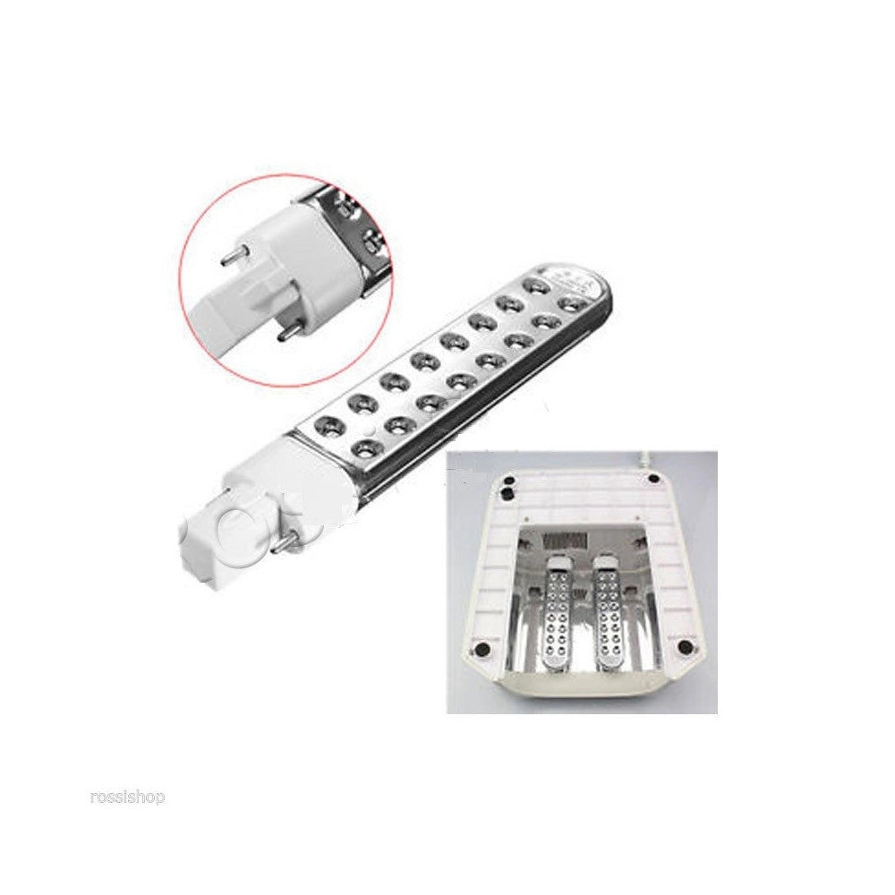 Trade Shop - Bulbo Led Da 9w 365mm Per Lampade Uv Gel Trasforma Lampada Uv In Lampada Led -