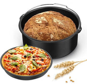 Set di Forme per Torta - Forme per Torta/Cestello per Torta - Pannetto per Pizza - Accessori per Airfryer - Protezione Antiaanbak - Progetto Elegante - Accessori da Cucina