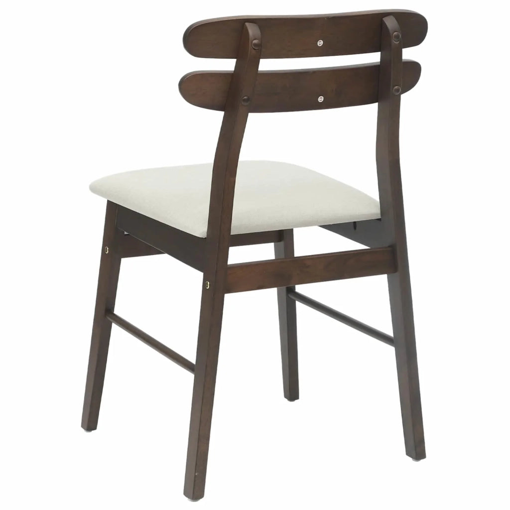 Sedia da pranzo 2 pcs Marrone chiaro e chiaro