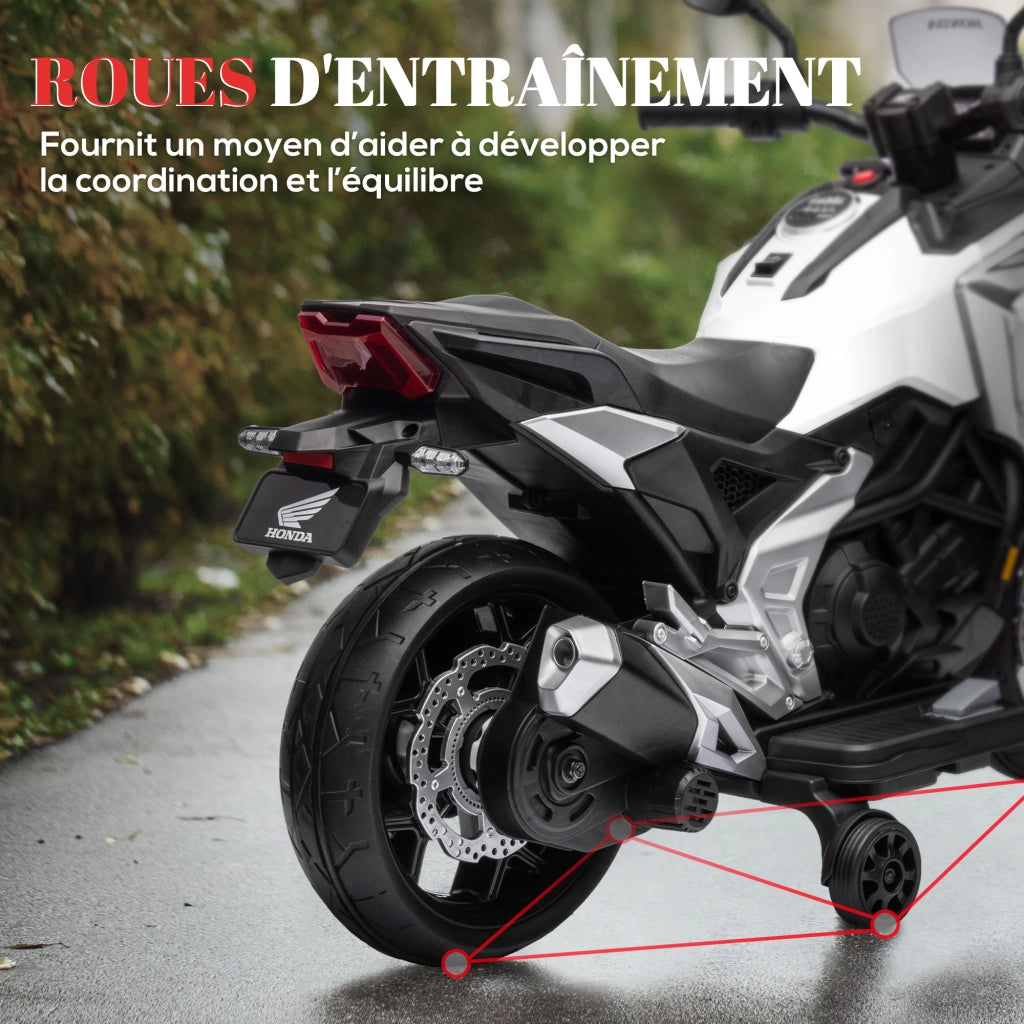 Moto elettrica per bambini Honda ¨C Xylo ¨C 3-6 anni con musica e luci bianca