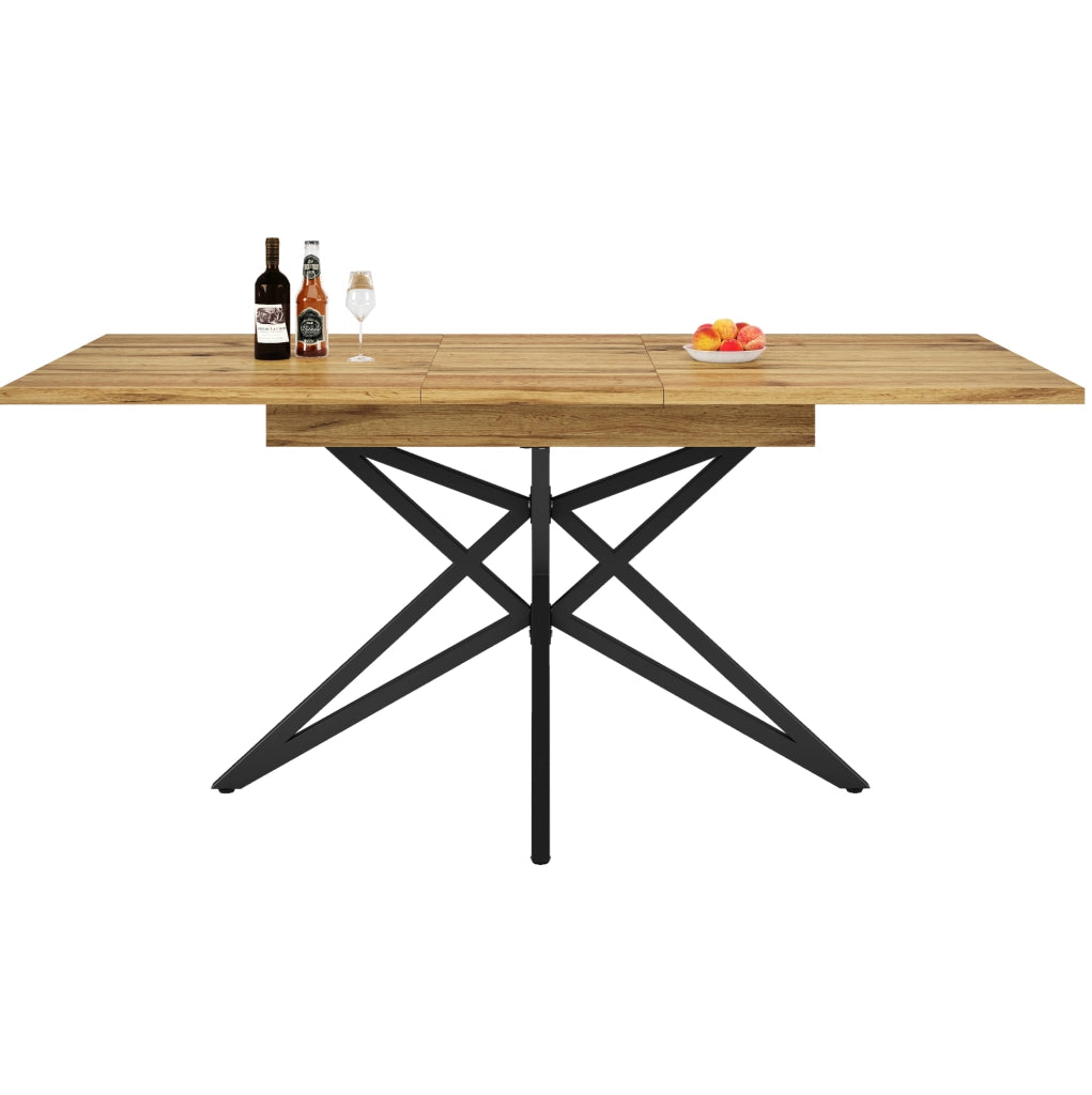 Tavolo da pranzo allungabile 120/160x80 cm noce