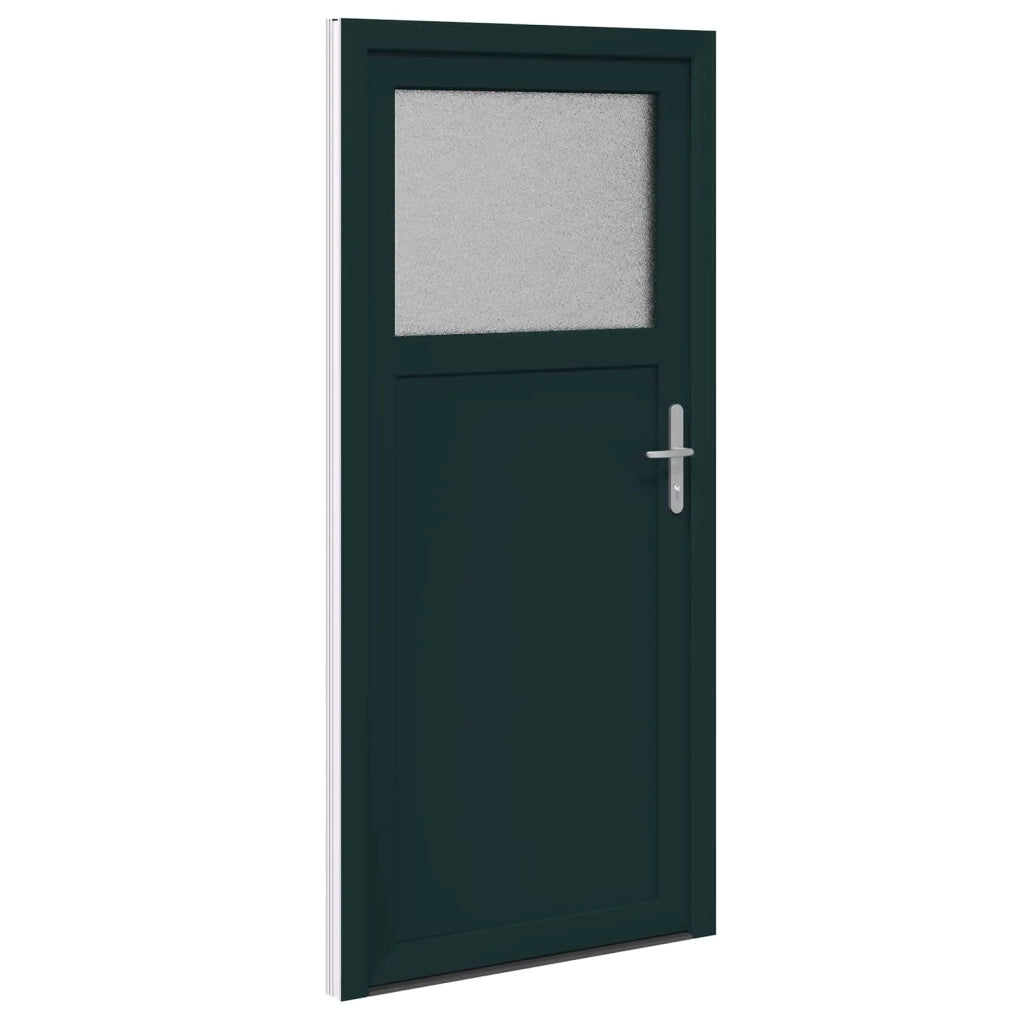 Porta d'ingresso laterale Antracite 88 x 198 cm PVC
