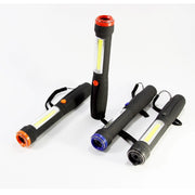 Trade Shop - Torcia Lampada Calamita Strip Led 1 Led Cob Light Luce Bianca Calamita -