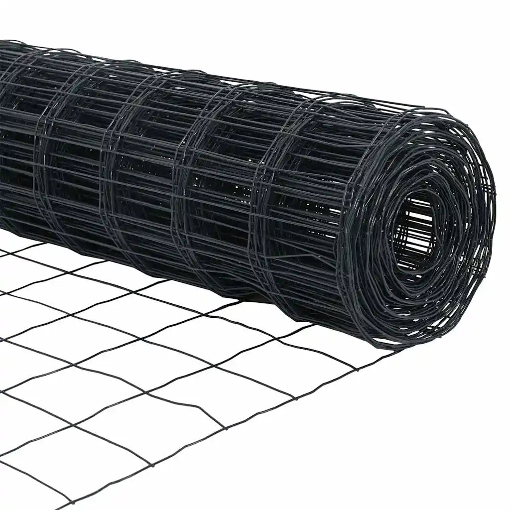 Recinzione Euro Grigio 1.5 x 10 m Ferro rivestito in PVC 42004504